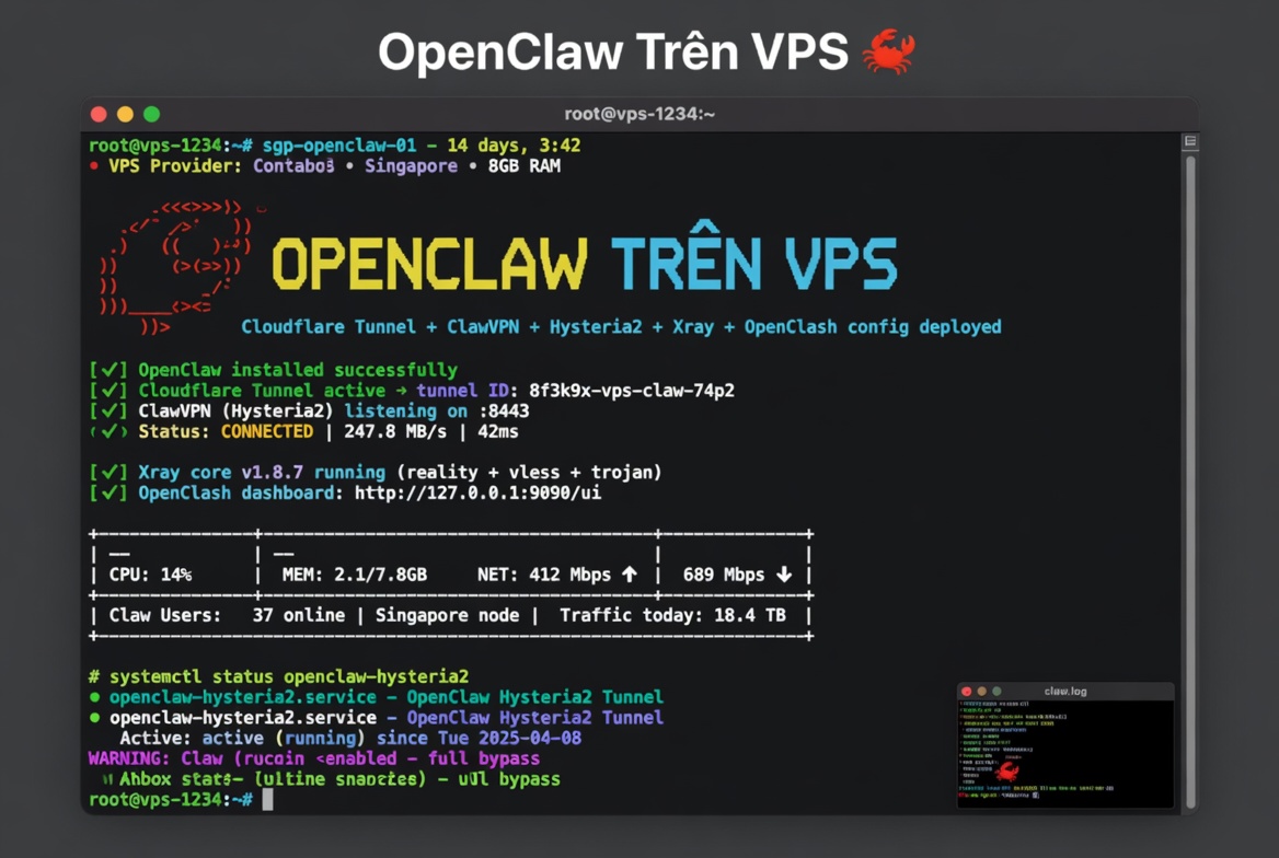 Hướng Dẫn Cài Đặt OpenClaw Trên VPS Ubuntu / CentOS Chi Tiết Nhất (Cập Nhật 2026)