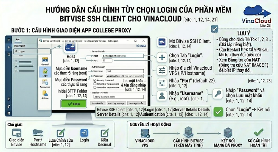 Cách Đăng Nhập VPS Linux Bằng Bitvise SSH Client Chi Tiết (2026)